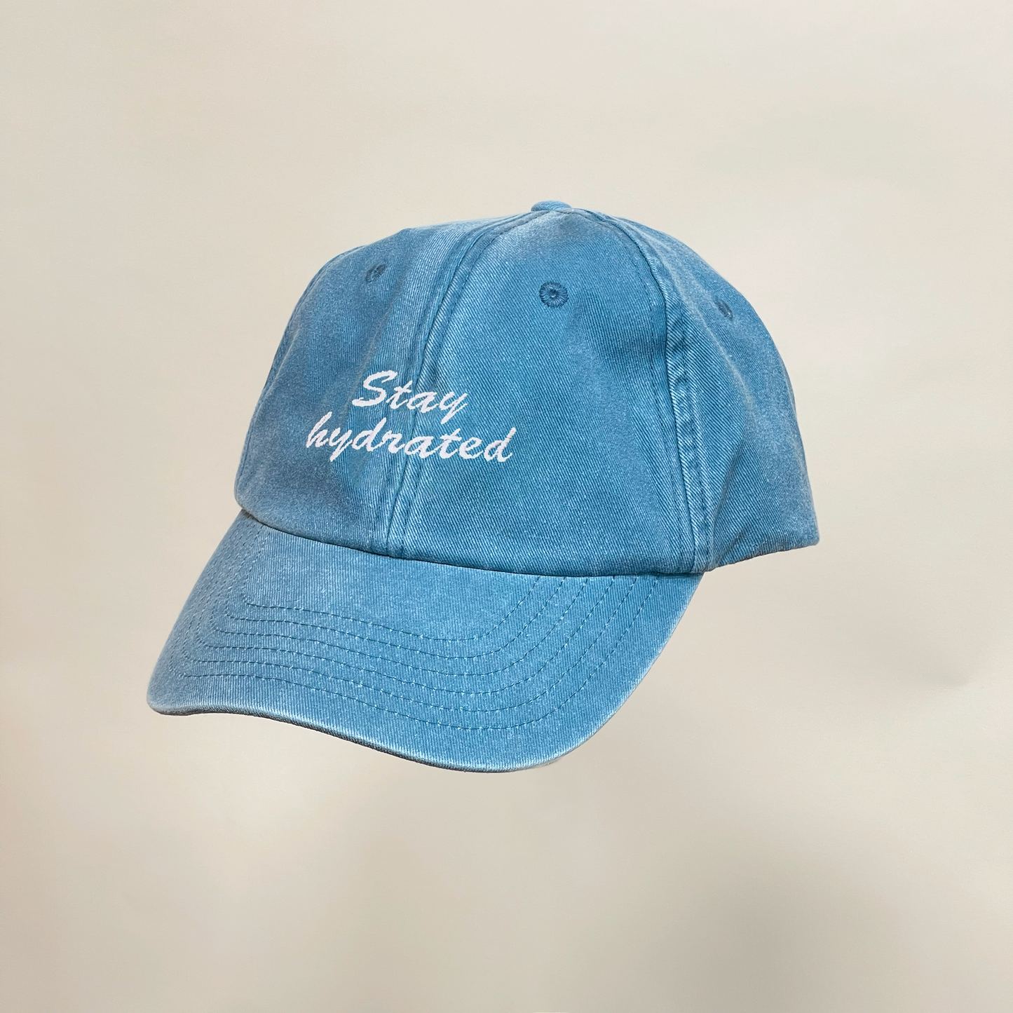 Vintage Style Denim Unisex Personalised Slogan Cap