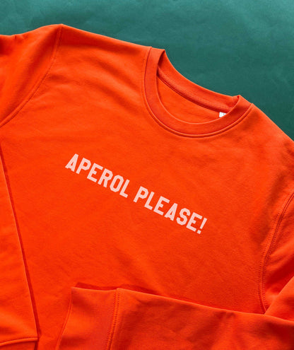 Personalised Premium Organic Orange Sweatshirt