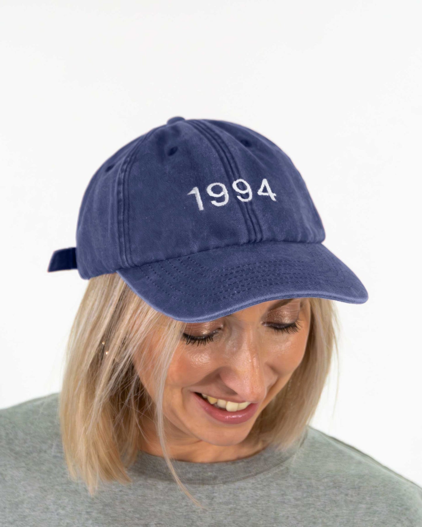 Personalised Year Denim Baseball Cap