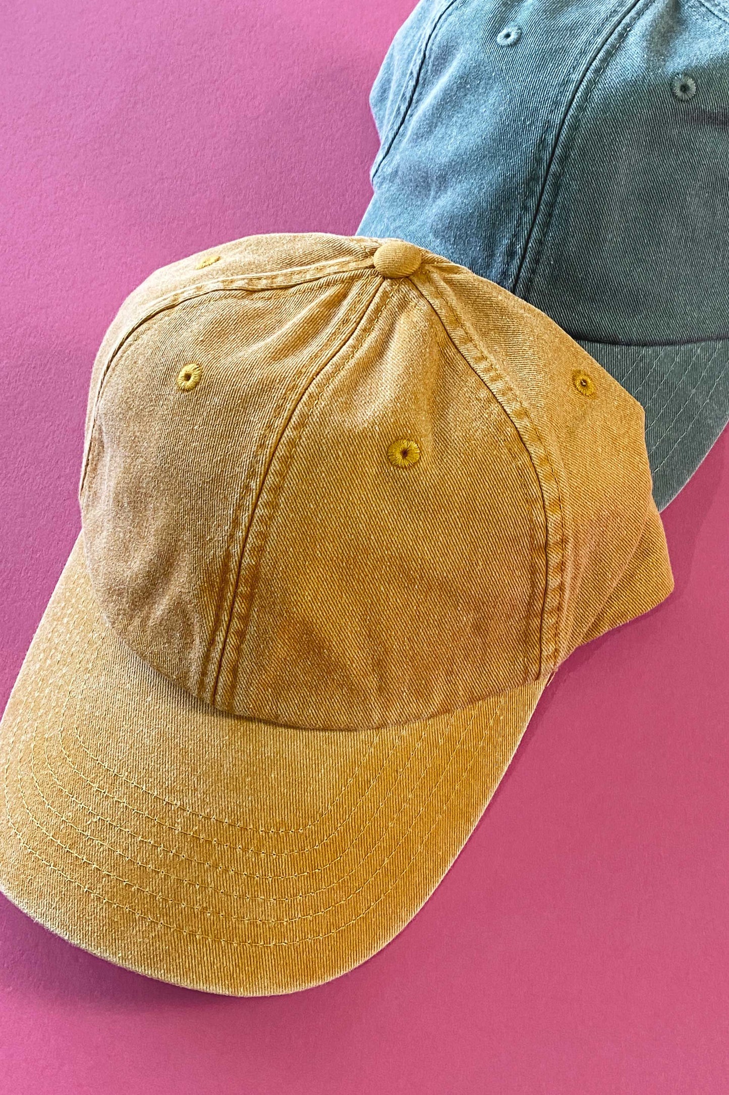 Vintage Style Denim Unisex Personalised Slogan Cap