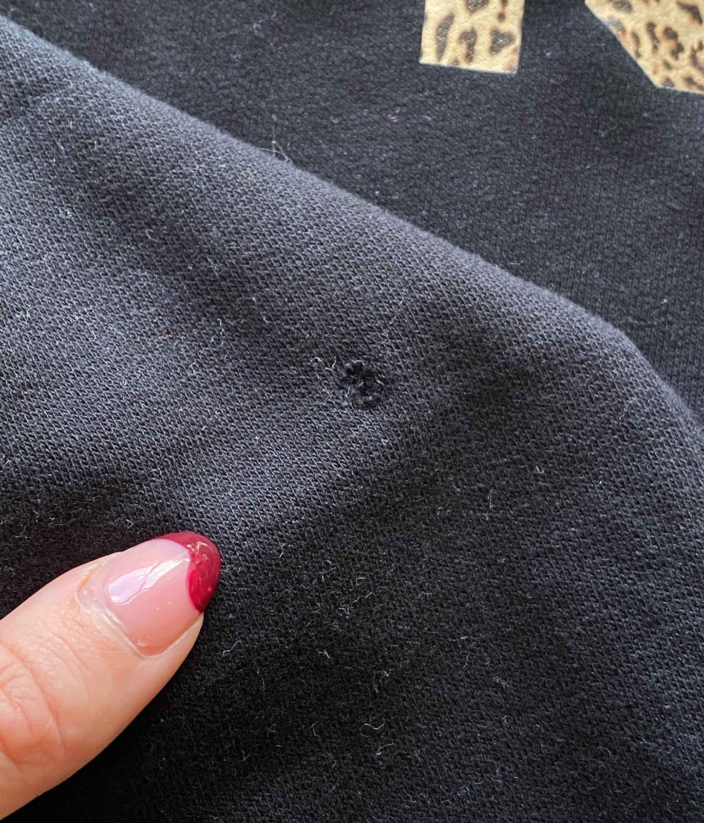 XS Black Leopard 1977 Year Sweatshirt SALE