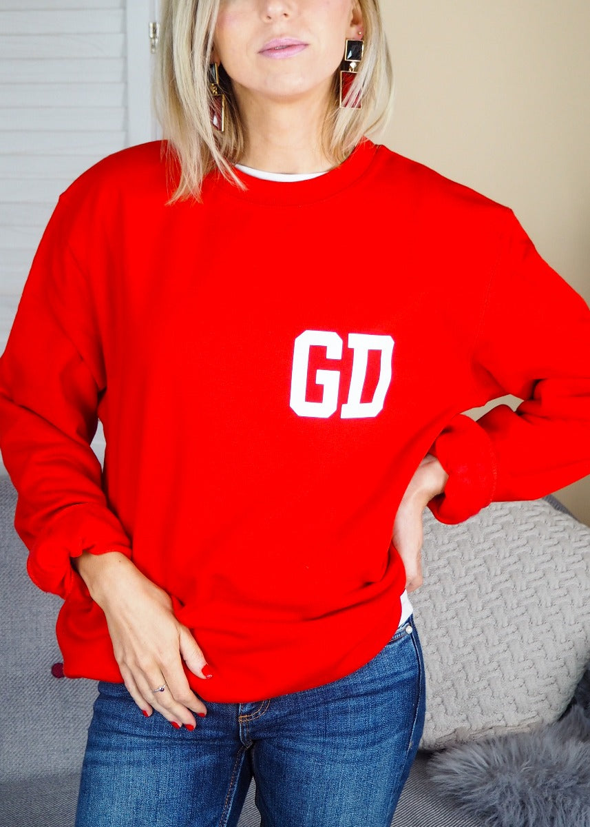 Personalised Initial College Sweatshirt