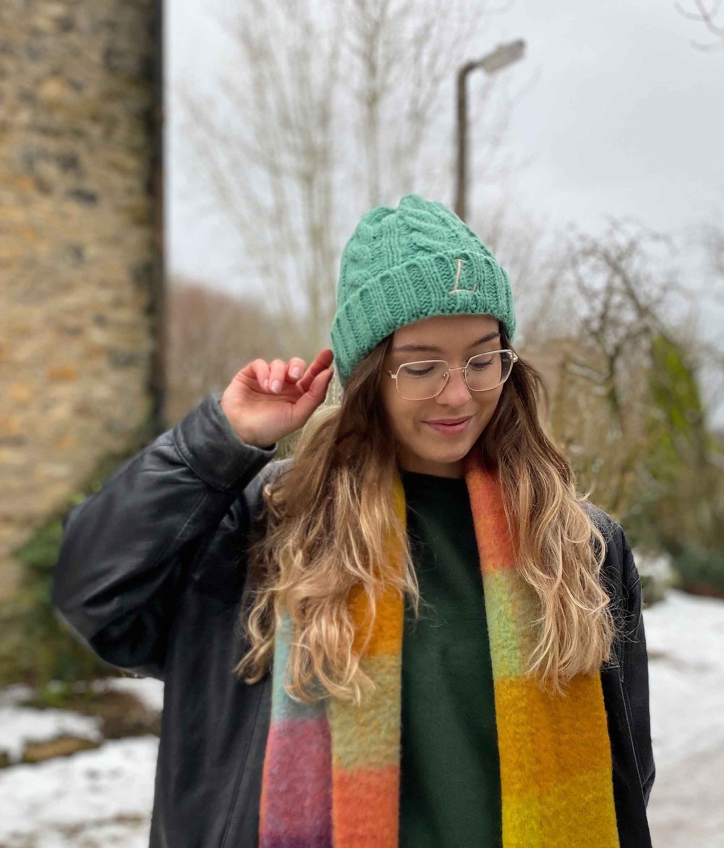 Personalised Cable Knit Beanie