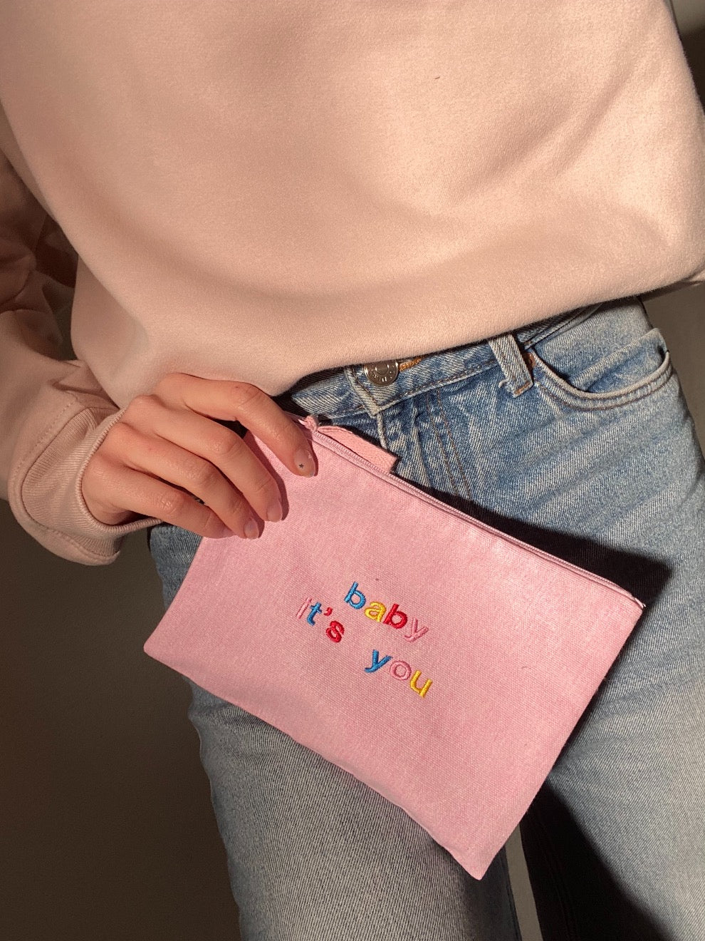 Organic Pink Baby It's You Makeup Bag