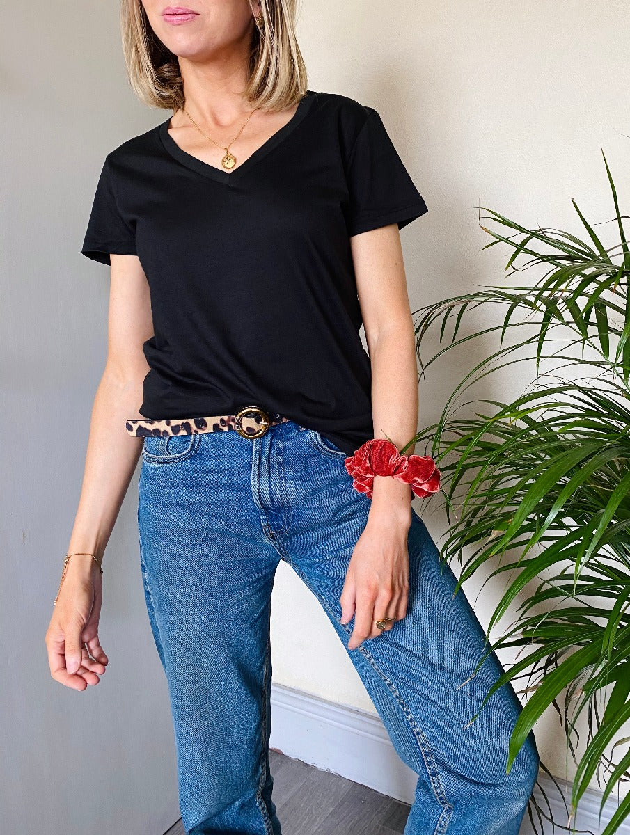 Basic Organic V Neck T shirt