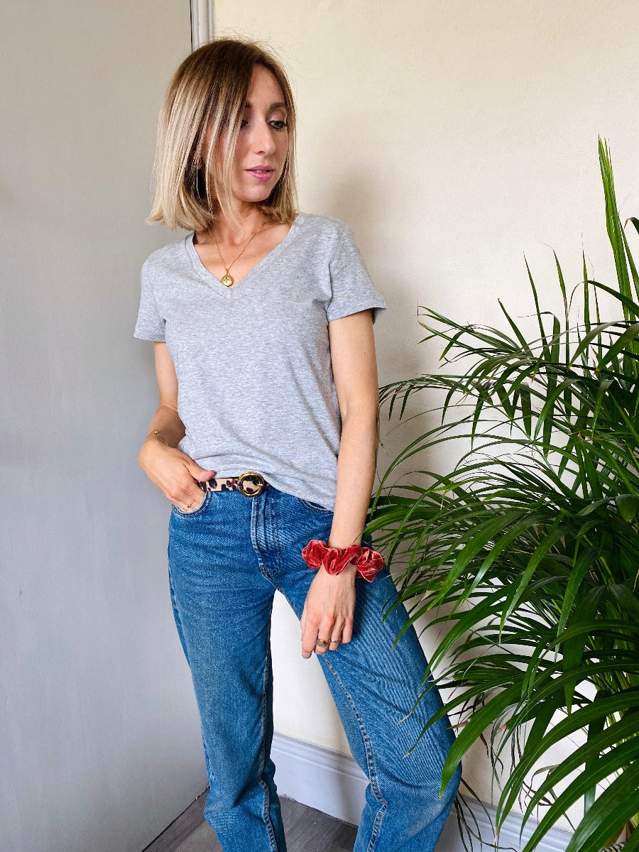 Basic Organic V Neck T shirt