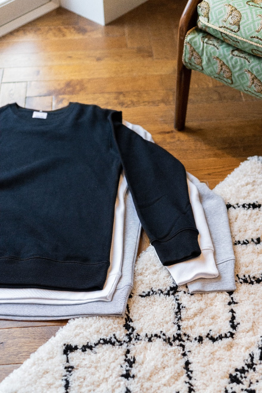 Embroidered Team Varsity Sweatshirt Set
