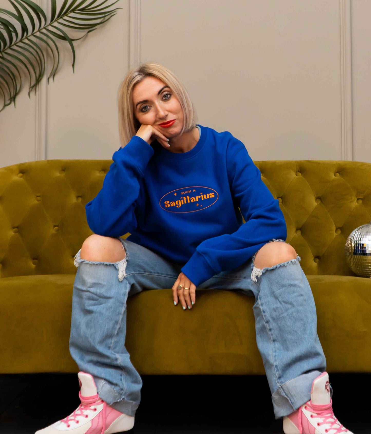 Embroidered Star Sign Sweatshirt
