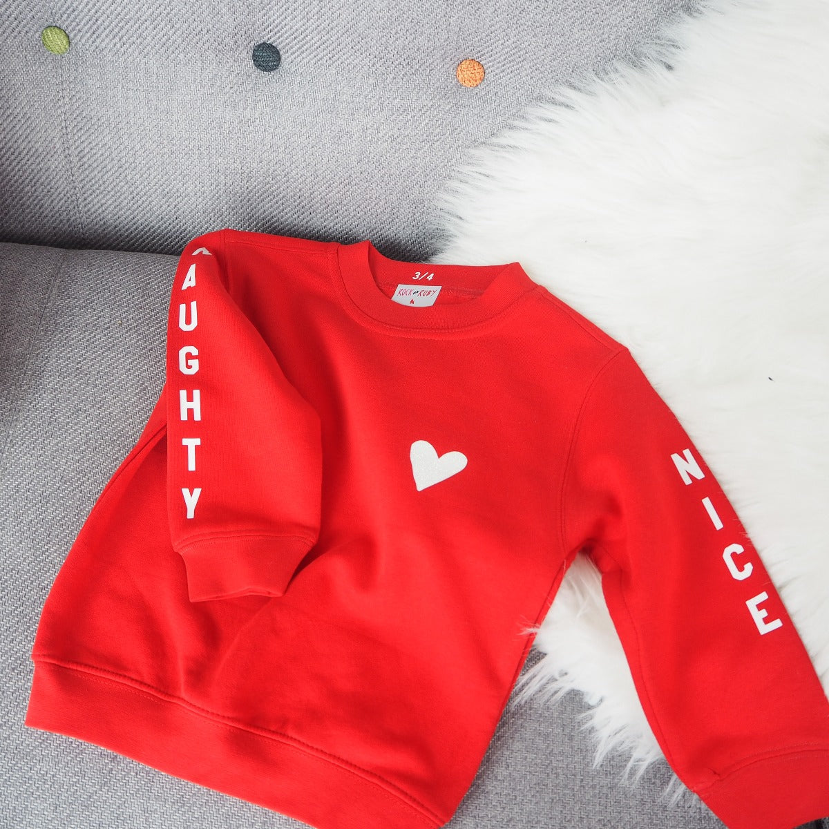 Children's Naughty or Nice Christmas Jumper