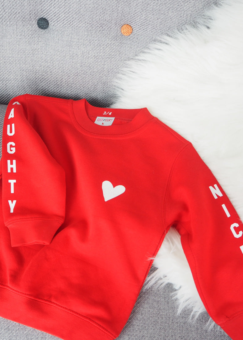 Children's Naughty or Nice Christmas Jumper