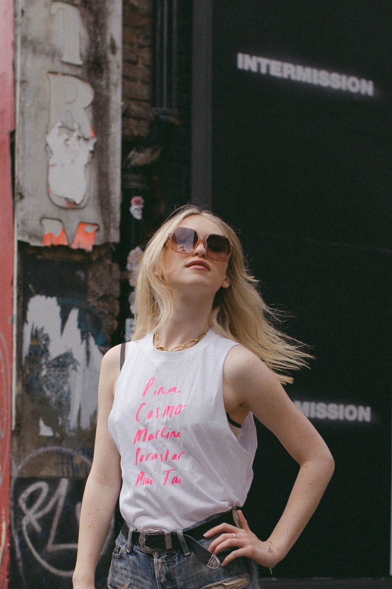Cocktail Friends Slouch Vest Top