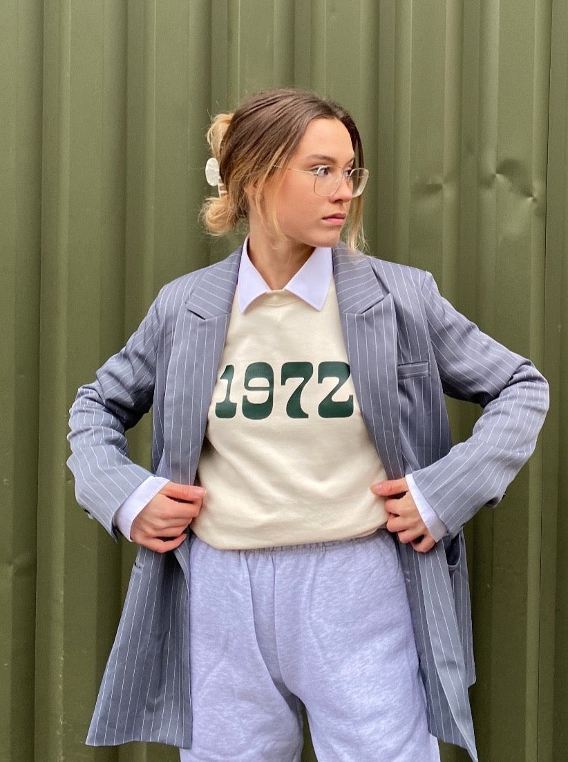 Groovy Font Personalised Year Sweatshirt