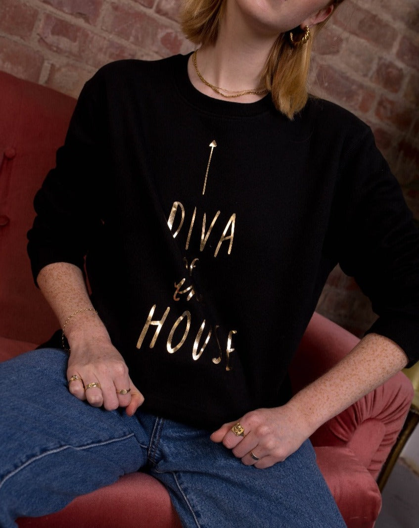 Gold Diva Of The House Sweatshirt