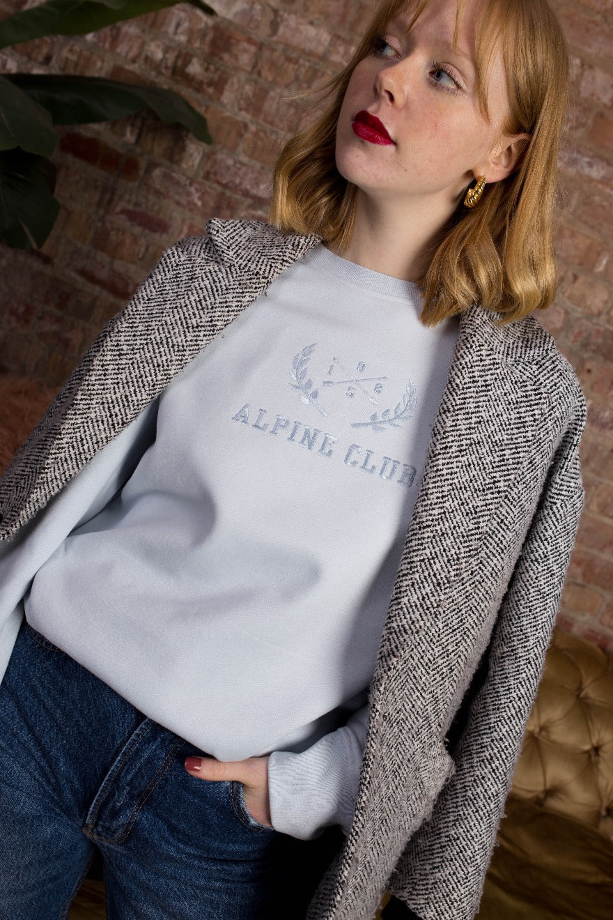 Alpine Embroidered Varsity Sweatshirt