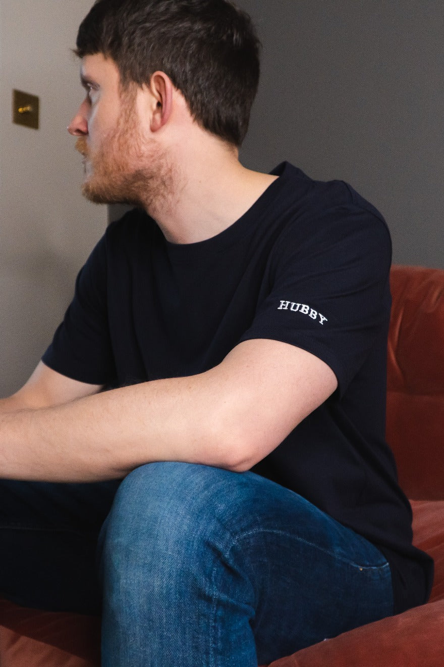 Embroidered Hubby Wifey T-shirt Set
