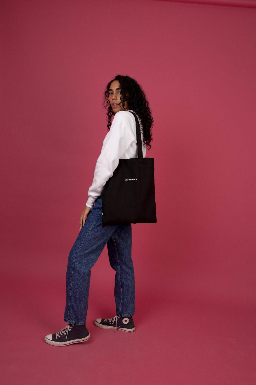 Embroidered Hungover Tote Bag