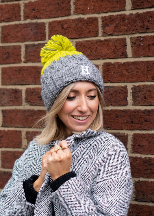 Unisex Personalised Embroidered Initial Bobble Hat