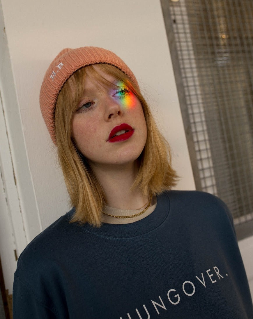 Embroidered Initials Beanie Hat