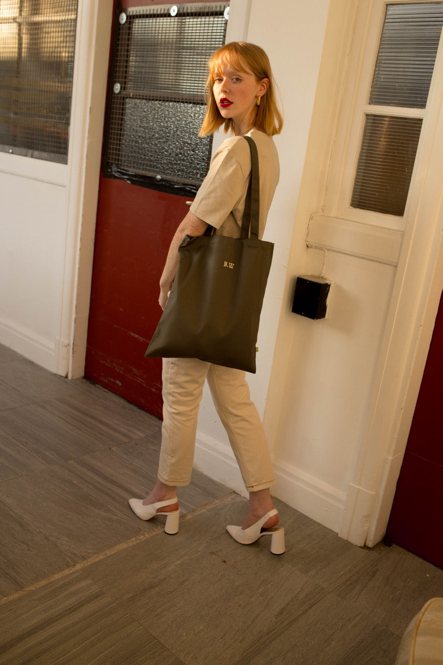 Embroidered Personalised Initials Tote Bag