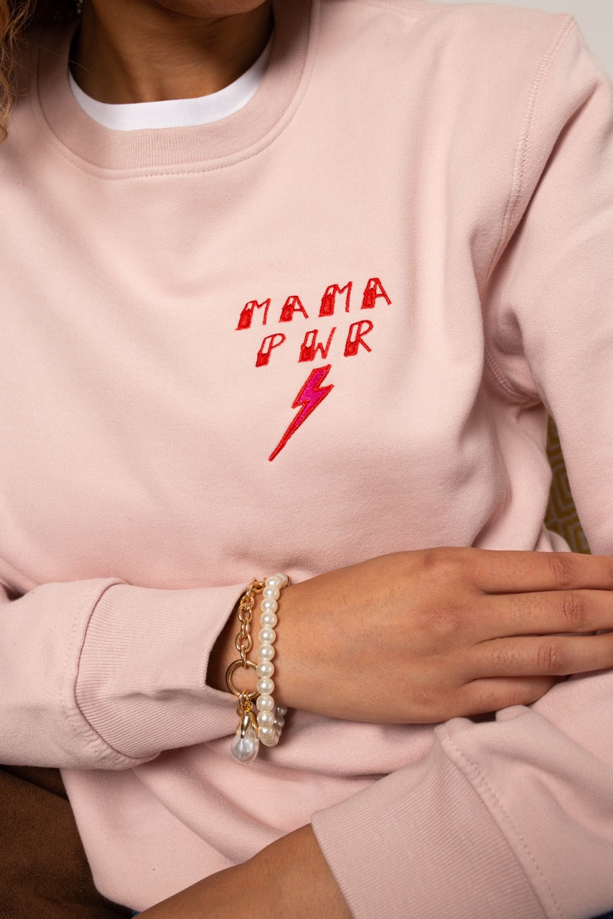 Embroidered Mama Pwr Sweatshirt