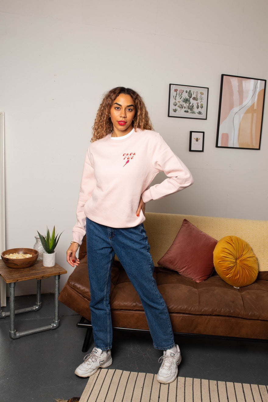 Embroidered Mama Pwr Sweatshirt