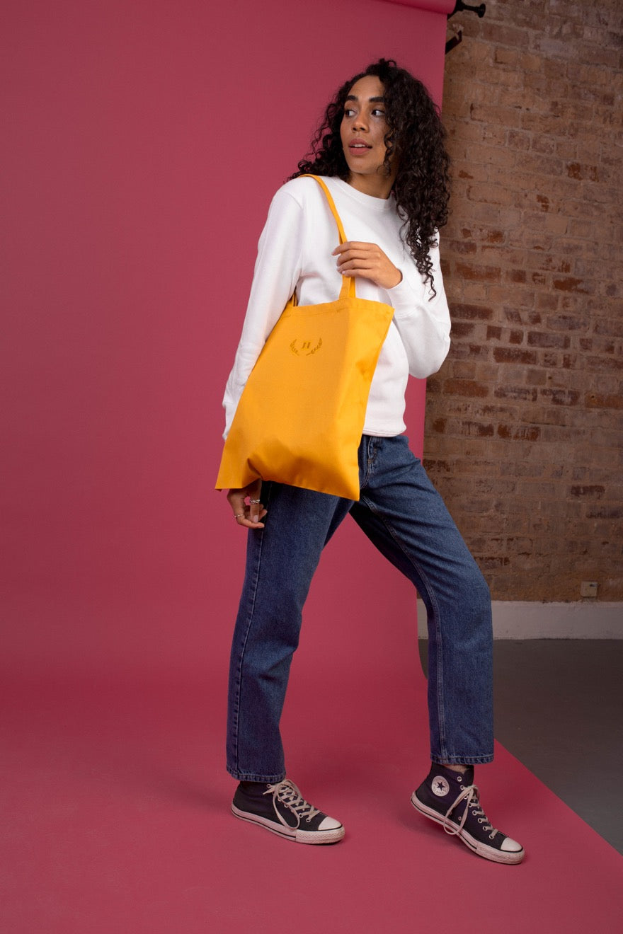 Embroidered Varsity Tote Bag
