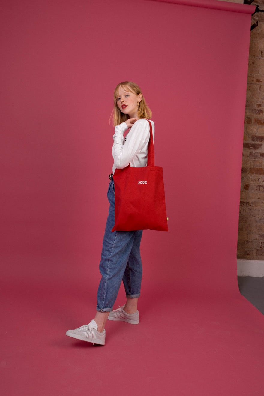 Embroidered Personalised Year Tote Bag