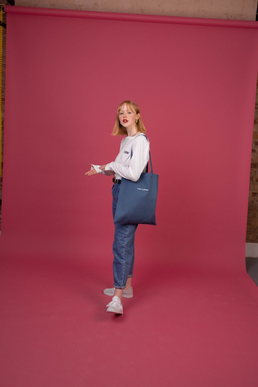 Embroidered Tea Please Tote Bag