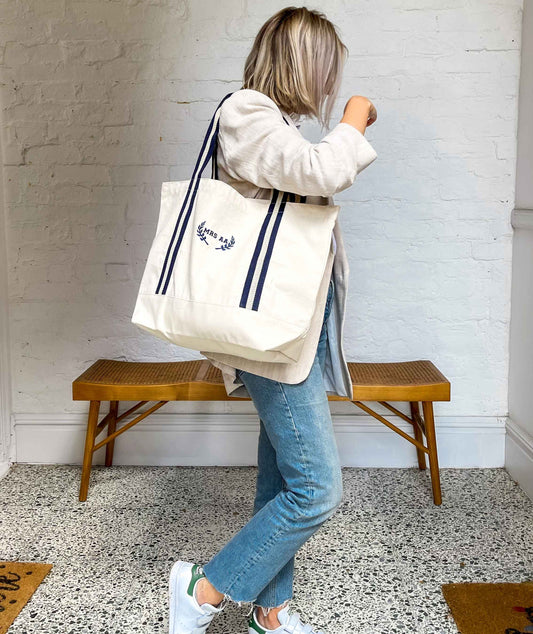 MRS Embroidered Varsity Boat Bag