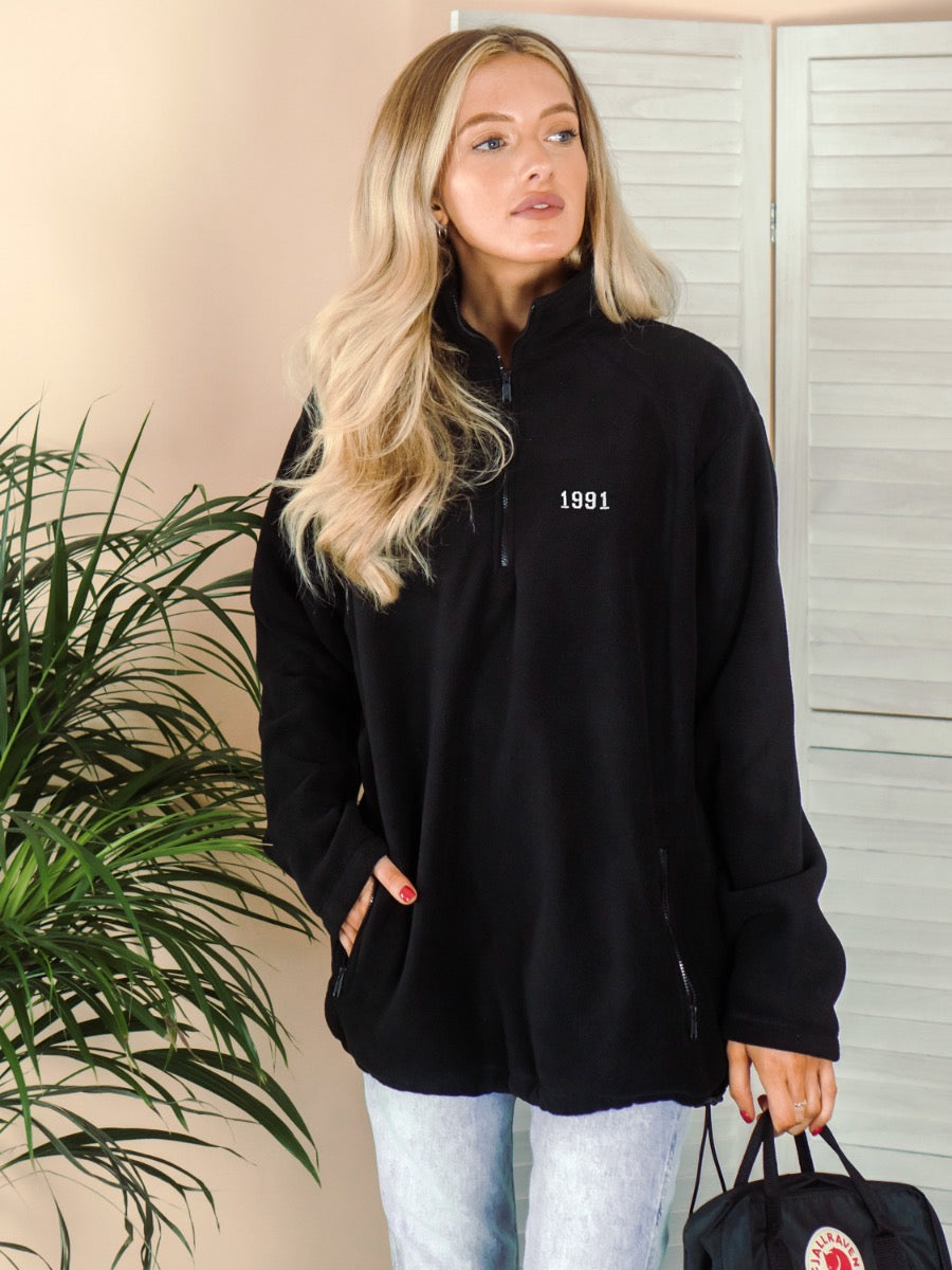 Personalised Embroidered Year Fleece Jacket
