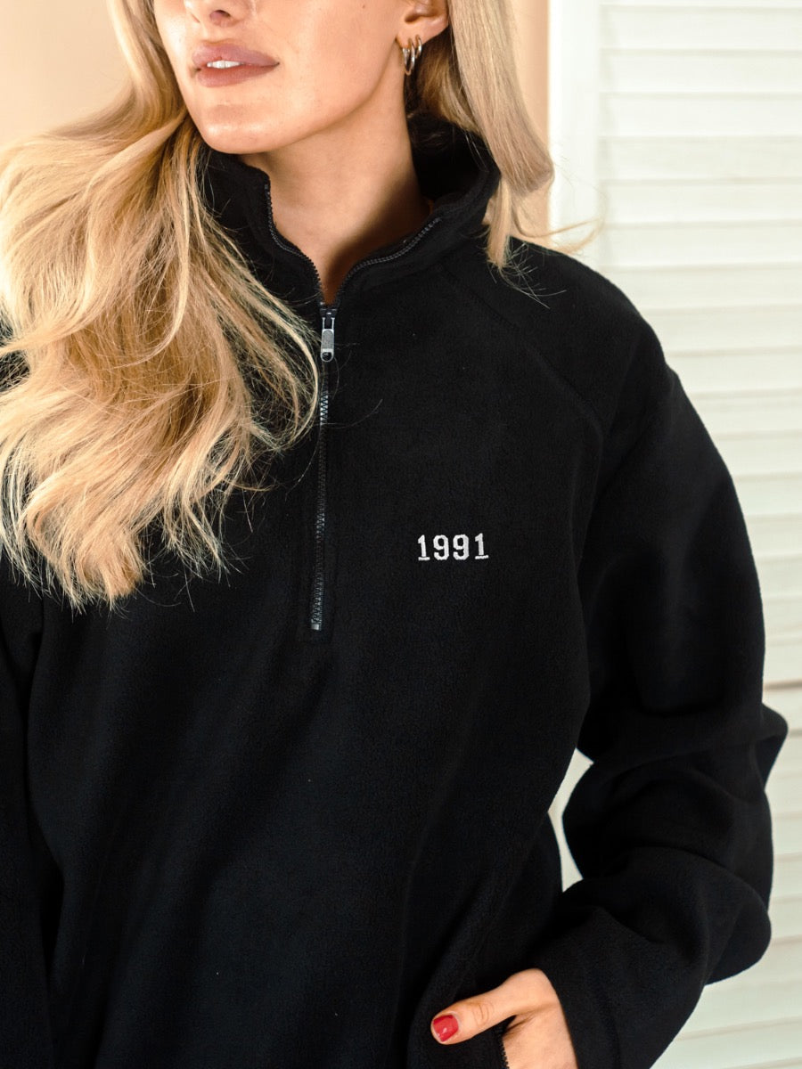 Personalised Embroidered Year Fleece Jacket