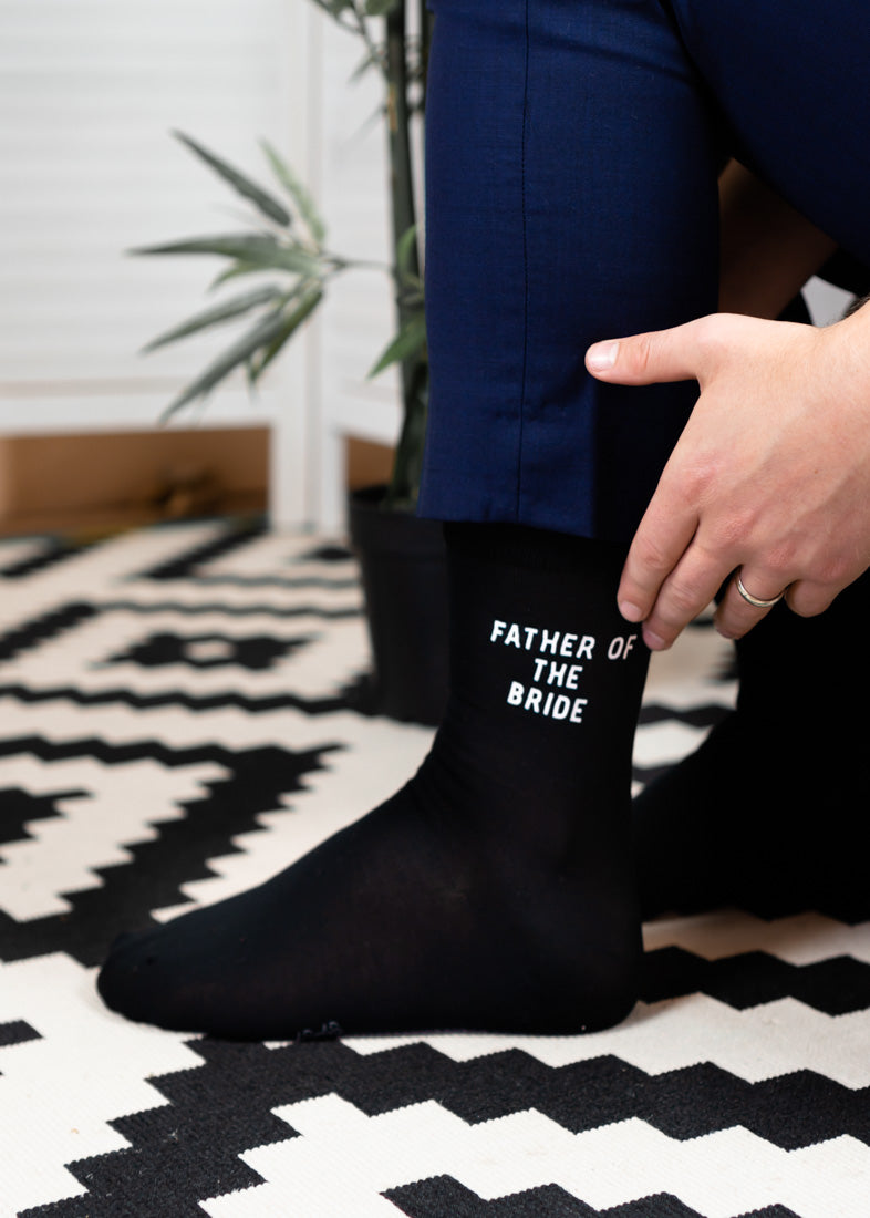 Father Of The Bride Wedding Socks