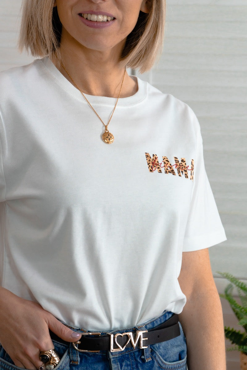 Personalised Mama Breast Pocket T shirt