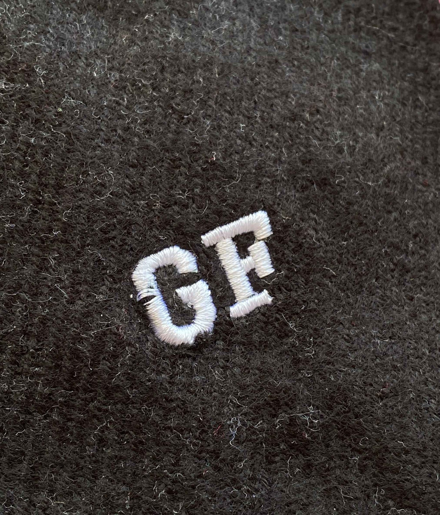 GF Initials Black Scarf SALE
