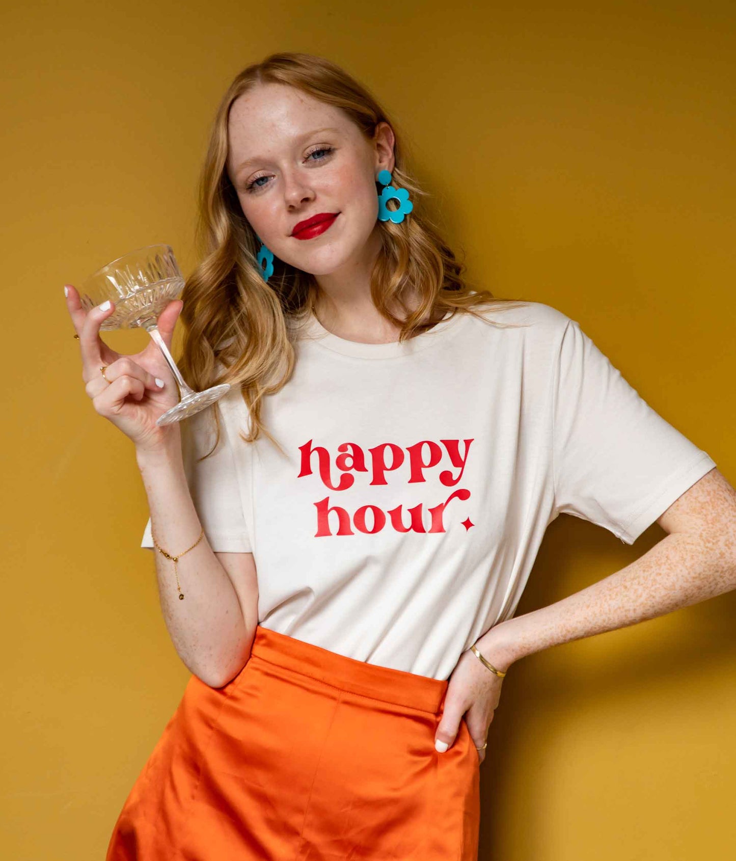 Happy Hour Slogan T-Shirt