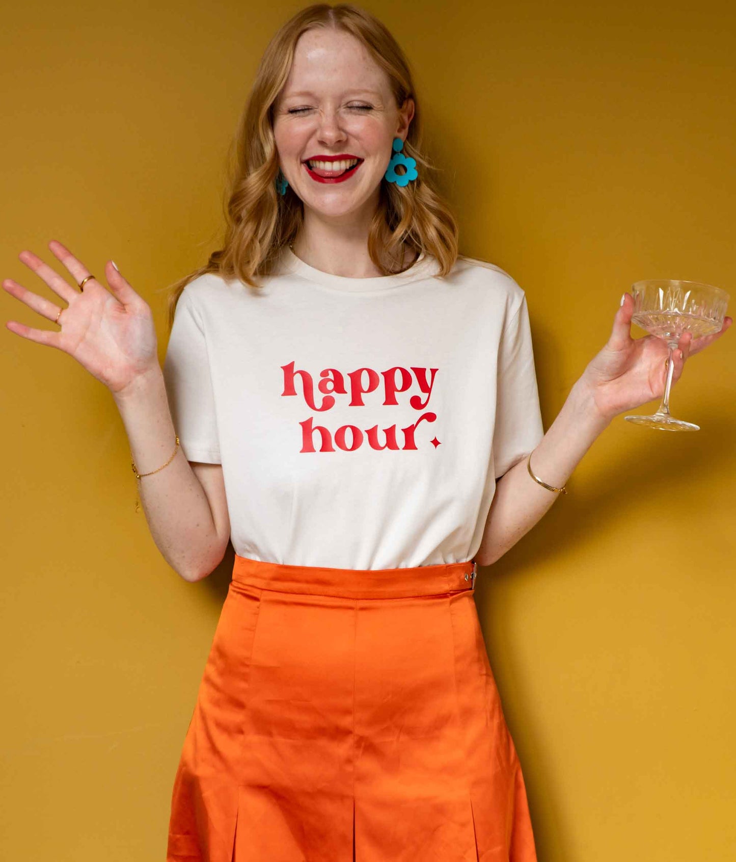 Happy Hour Slogan T-Shirt