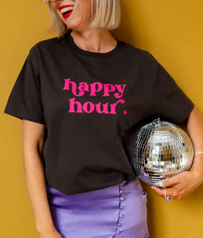 Happy Hour Slogan T-Shirt