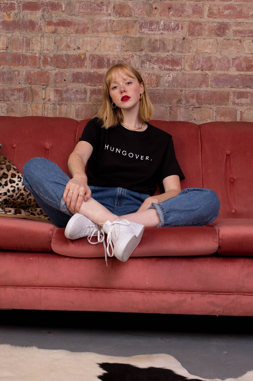Hungover Slogan T-Shirt