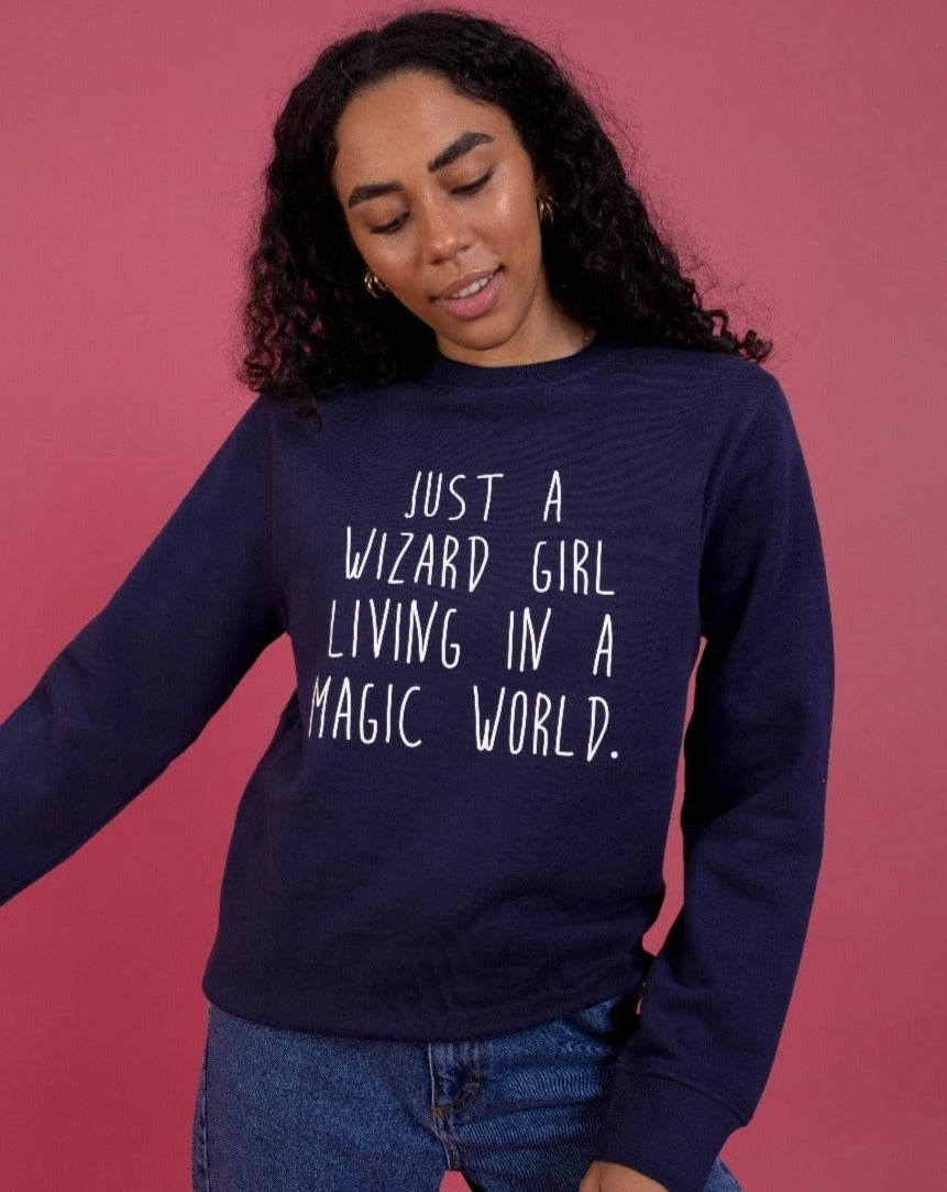 Just a wizard deals girl t shirt