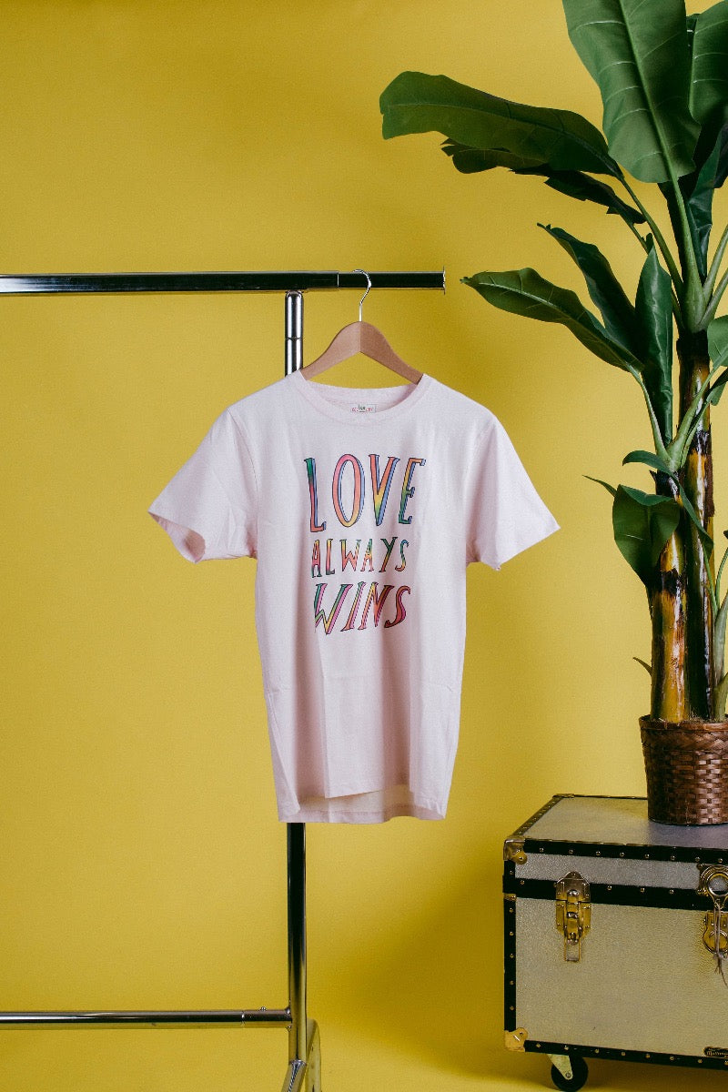 Love Always Wins Gay Pride Rainbow T shirt