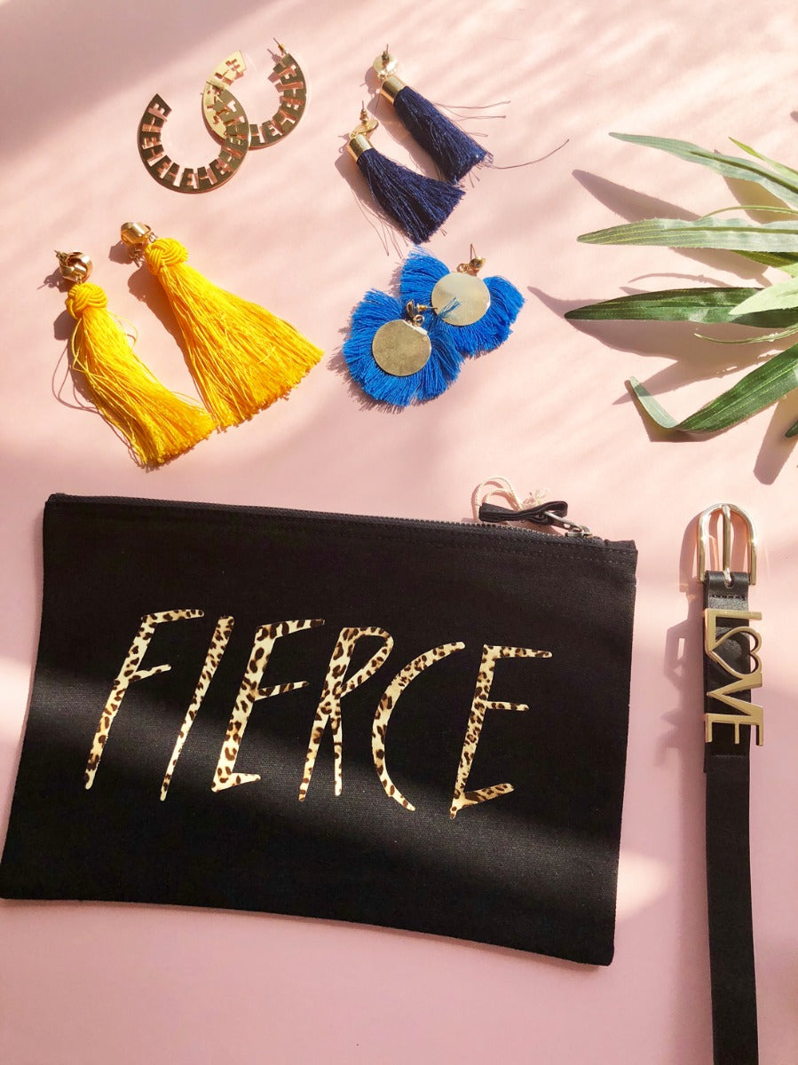 I Am Fierce Make Up Bag