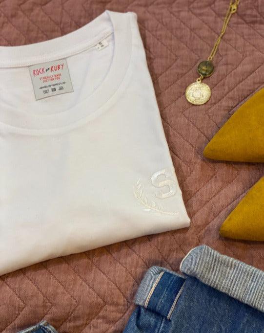 Personalised Embroidered Varsity T-Shirt