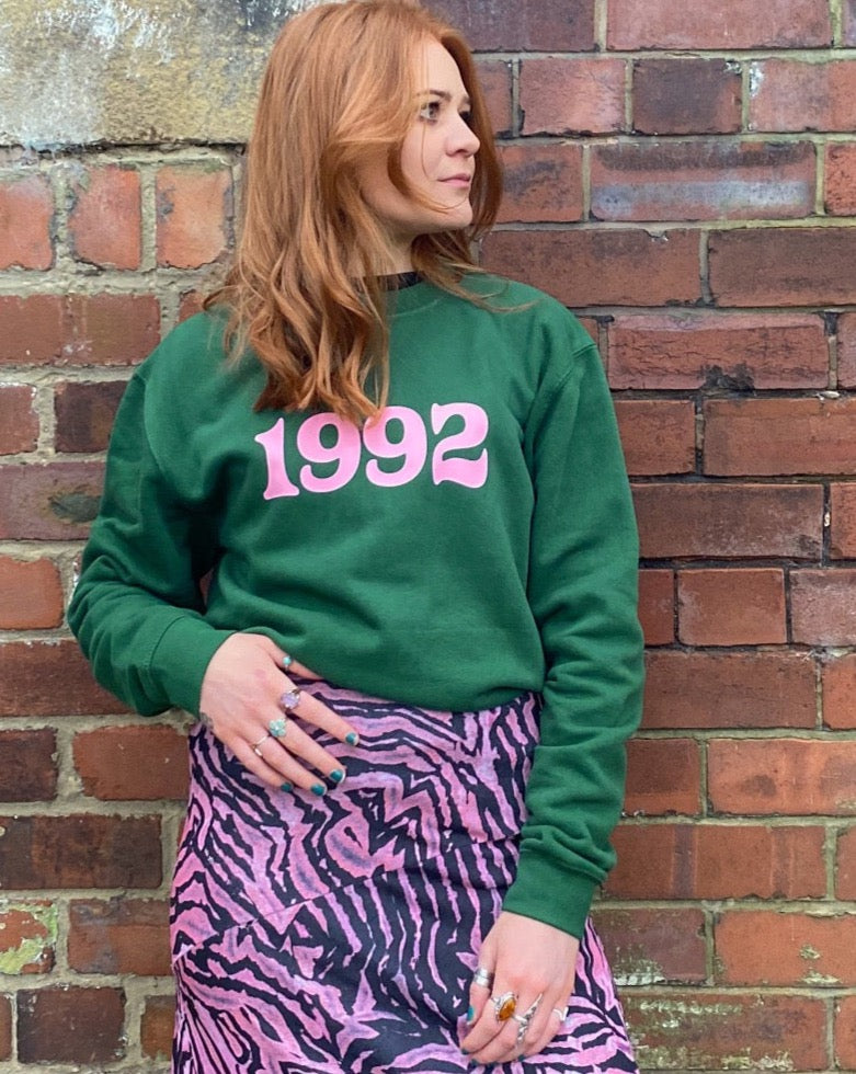 Funky Font Personalised Year Sweatshirt