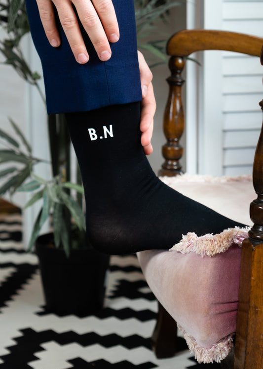 Personalised initials Wedding Socks