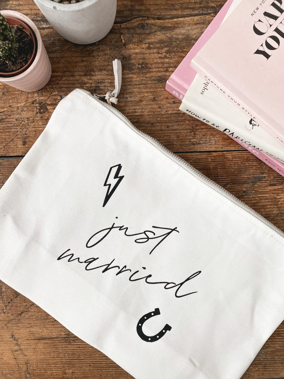 Just Married Make Up Bag