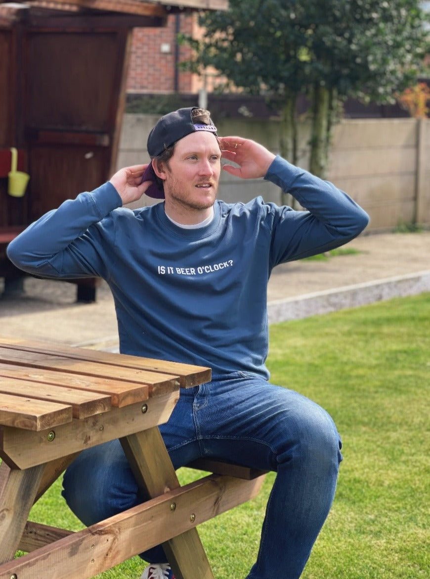Is It Beer O'clock? Slogan Sweatshirt
