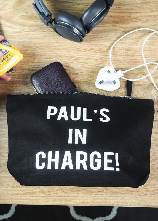 Personalised Charger Travel Bag