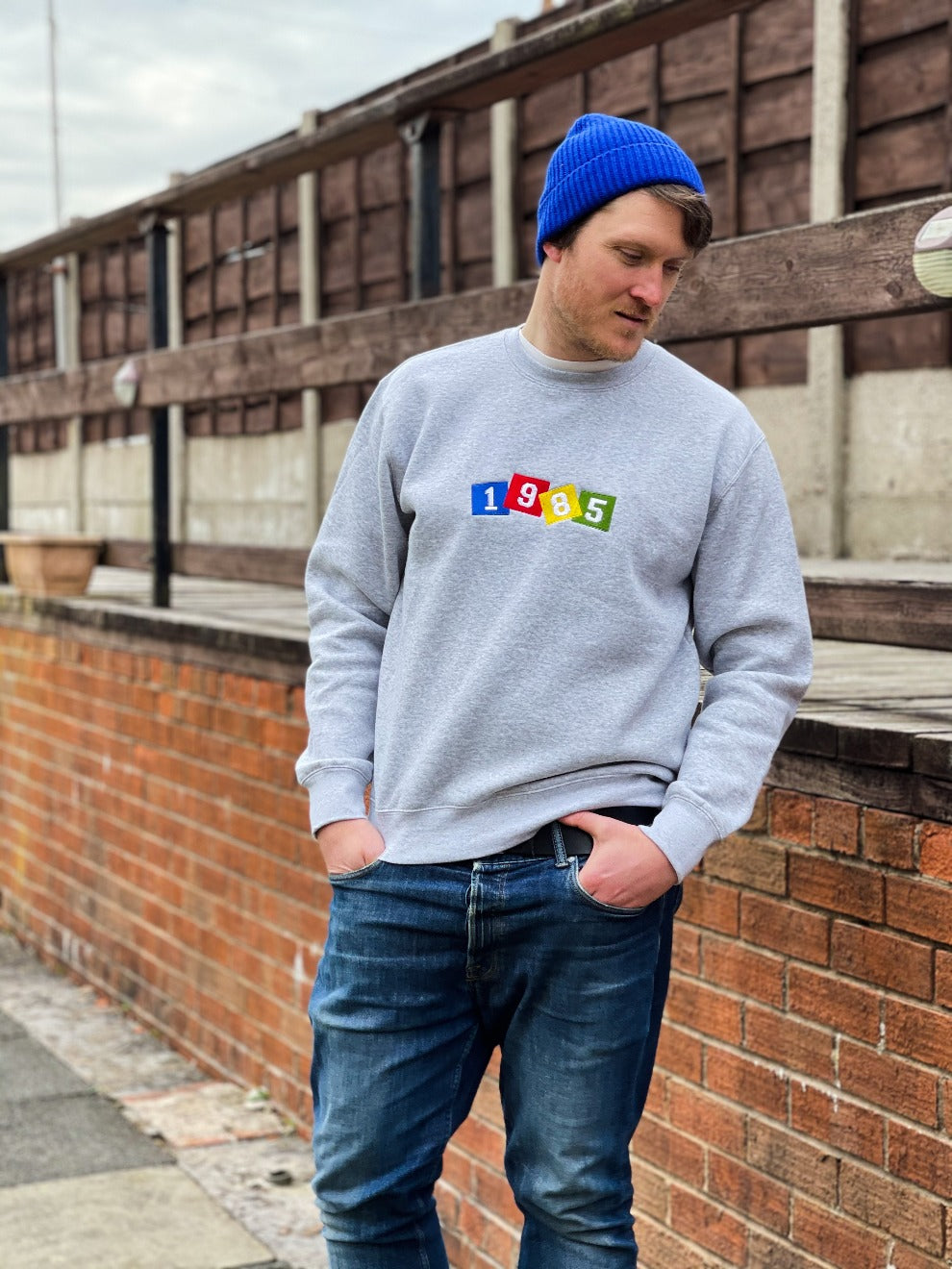 Personalised Year Retro Embroidered Sweatshirt