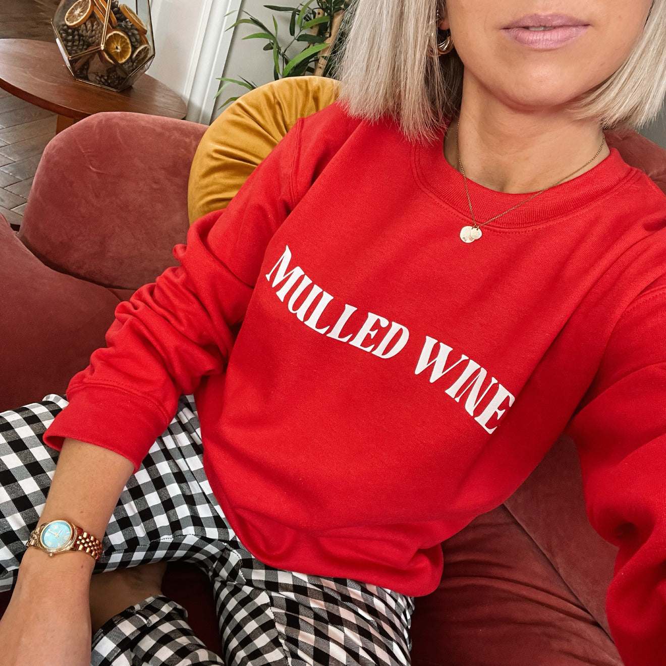 S Mulled Wine Slogan Christmas Sweatshirt SALE