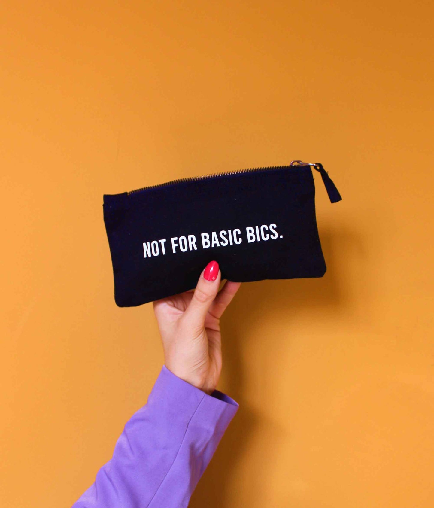 Not For Basic Bics Slogan Pencil Case
